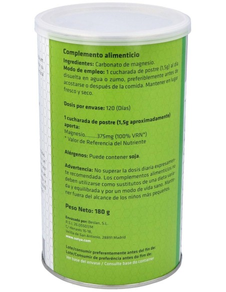 Carbonato De Magnesio Bote 180Gr. de Sotya