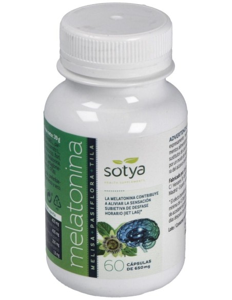 Melatonina 60Cap. de Sotya