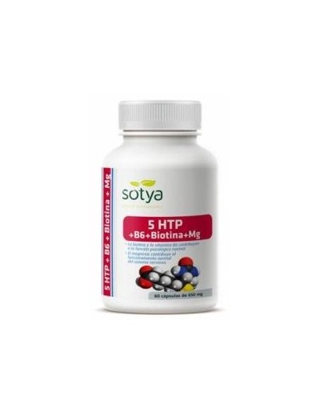 5Htp+B6+Biotina+Mg 650Mg 60 Cápsulas de Sotya