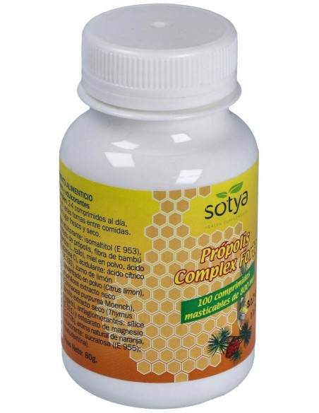 Própolis Complex Forte 800Mg Comp. Mast. 100U de Sotya