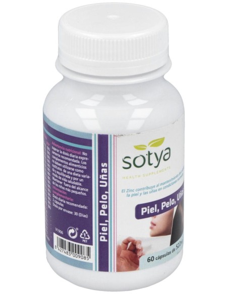 Piel Pelo Y Uñas 60Cap. de Sotya