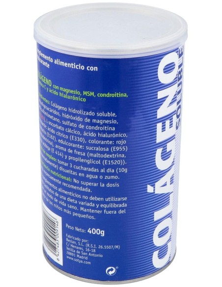 Colageno + Ac. Hialuronico + Msm 400Gr de Sotya