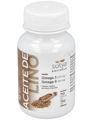 Aceite De Lino 702Mg Perlas 110U de Sotya