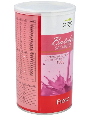 Batidos Saciantes 700G Polvo Sabor Fresa de Sotya
