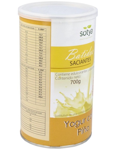 Batidos Saciantes 700G Polvo Sabor Yogur Con Piña de Sotya