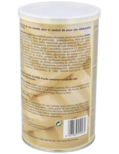 Batidos Saciantes 700G Polvo Sabor Chocolate Blanco de Sotya