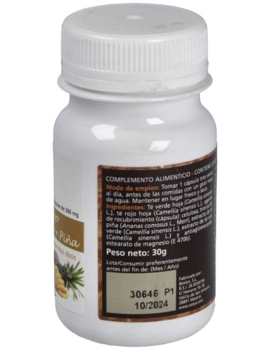 Té Rojo+Té Verde+Piña 500Mg Cáps. 60U de Sotya