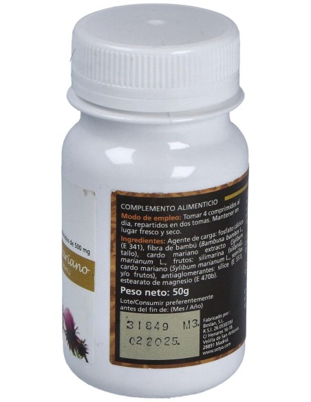 Cardo Mariano 500Mg Comp. 100U de Sotya