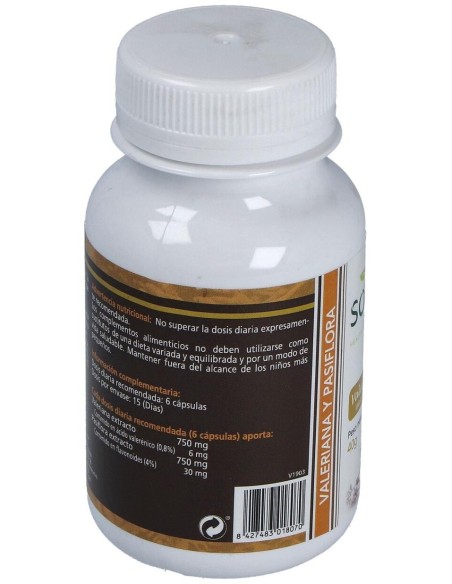 Valeriana Y Pasiflora 450Mg. 90Cap. de Sotya