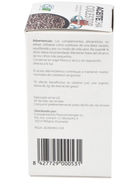 Aceite Chia Colestop (Salvia Hispanica) 60Perlas de Cfn