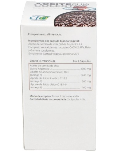 Aceite Chia Colestop (Salvia Hispanica) 60Perlas de Cfn