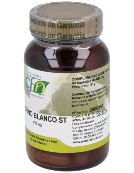 Espino Blanco 750Mg. 60Cap. de Cfn