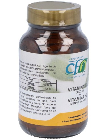 Vitamina D3+K2 60Cap. de Cfn