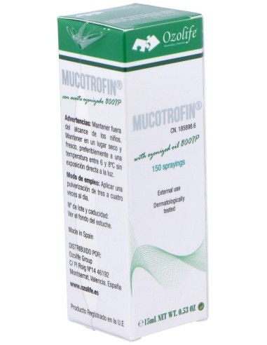 Mucotrofin Nebulizador 15Ml. de Ozolife Biocosmetica Y Nutricion