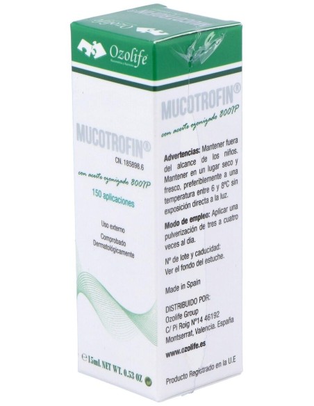 Mucotrofin Nebulizador 15Ml. de Ozolife Biocosmetica Y Nutricion