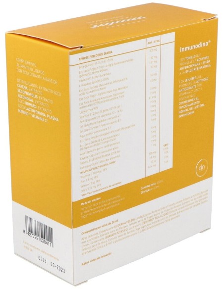 Inmunodina 20Sticks de Direct Nutrition