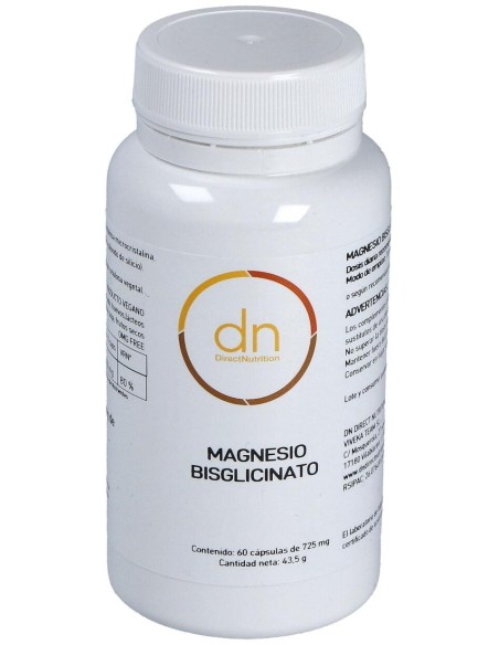 Magnesio Bisglicinado 60Vcap. de Direct Nutrition