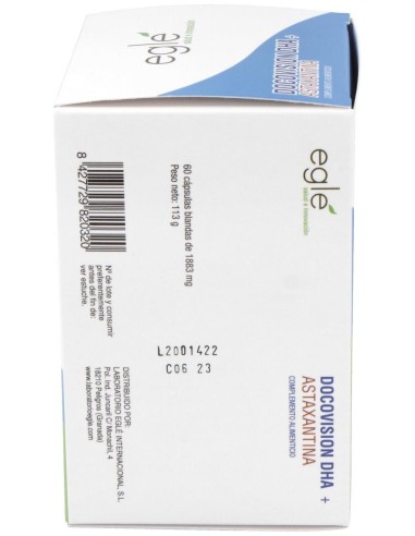 Docovision Dha + Astaxantina 60Cap. de Egle