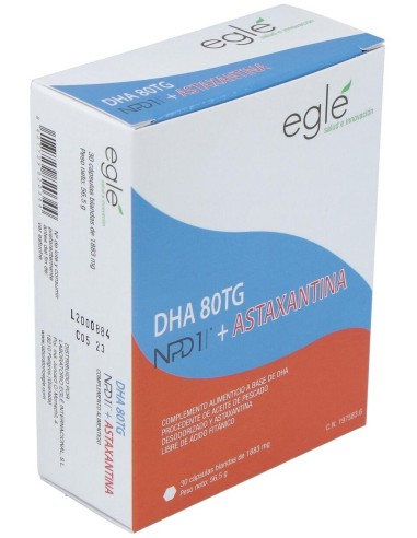 Npd1 Dha 80 Tg Astaxantina 30 Perlas de Egle