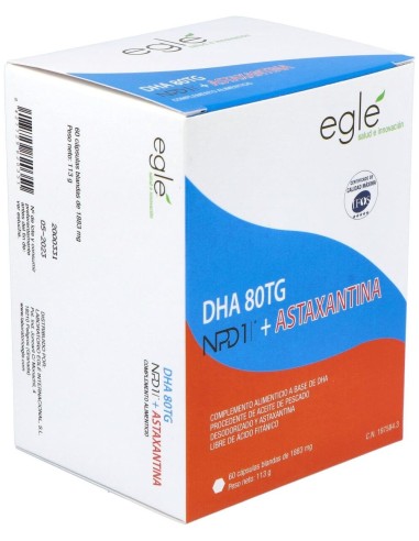 Npd1 Dha + Astaxantina 60Cap. de Egle