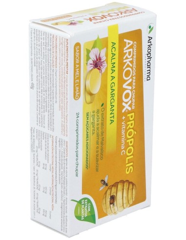 Arkovox Propolis +Vit C Sabor Miel Y Limon 24Comp. de Arkopharma