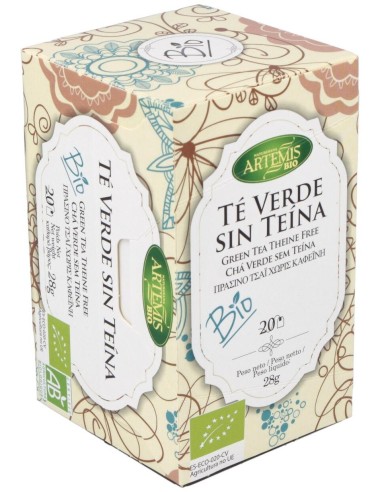 Té Verde Sin Teína Bio 28 g  de Artemis Bio