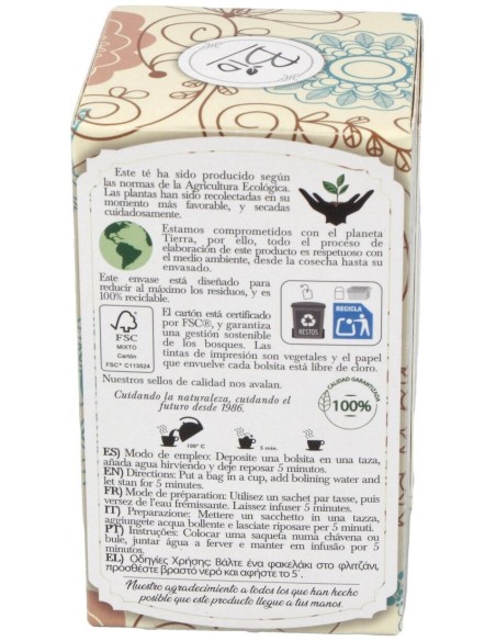 Te Verde Sin Teina Infusion 20Bolsitas. Bio de Artemis Bio