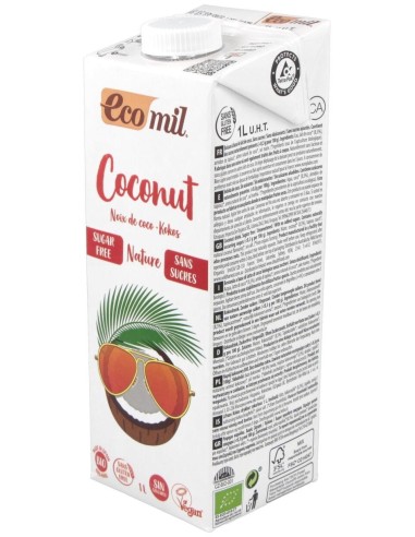 Ecomil Bebida De Coco Nature 1Lt 6Uds. Bio S/A de Almond