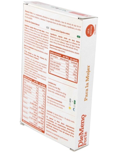 Diemeno Forte - Cápsulas entéricas Ricas en Isoflavonas de Nutriops