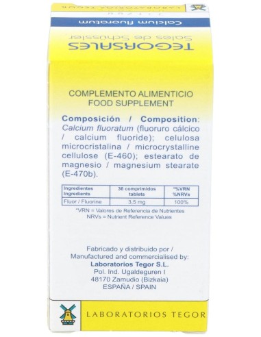 Tegorsal Nº 1 (20 G) Comprimidos de Tegor