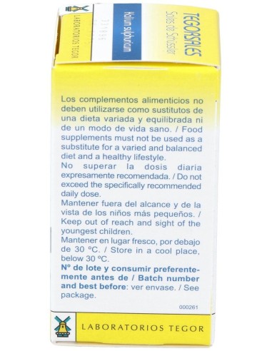 Tegorsal Nº 6 (20 G) Comprimidos de Tegor
