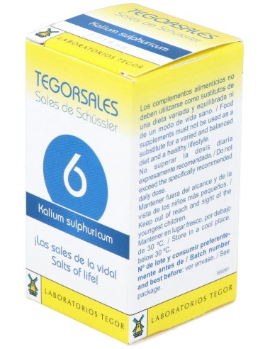 Tegorsal Nº 6 (20 G) Comprimidos de Tegor