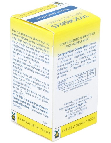 Tegorsal Nº 6 (20 G) Comprimidos de Tegor