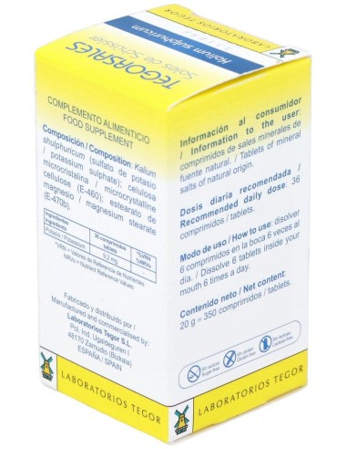 Tegorsal Nº 6 (20 G) Comprimidos de Tegor