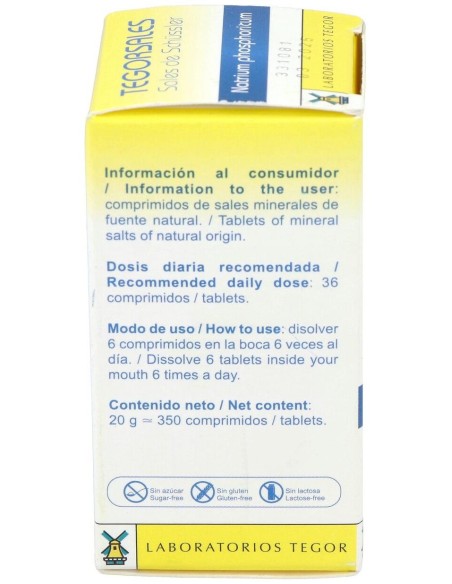 Tegorsal Nº 9 (20 G) Comprimidos de Tegor