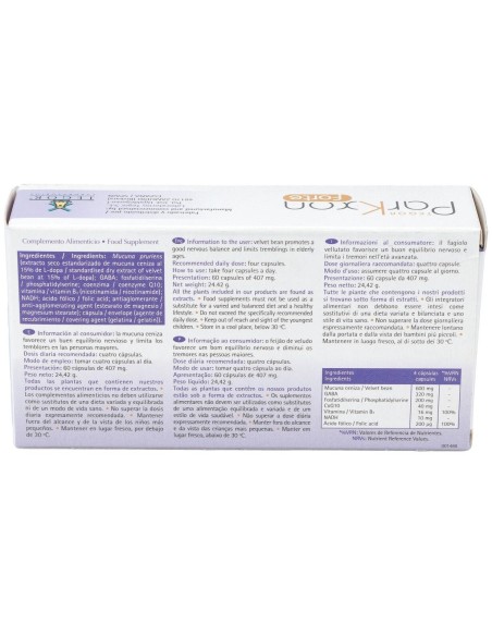 Parkxon Forte 60 Capsulas de Tegor