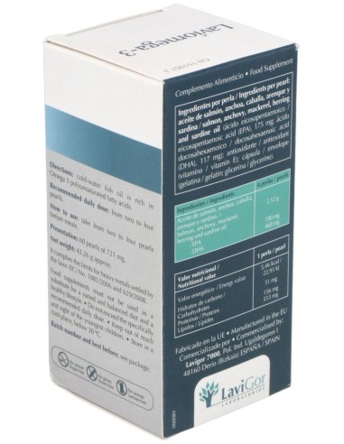 Laviomega 3 60Perlas de Lavigor