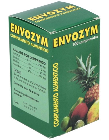 Envozym  Complemento Alimenticio  100 Comp. de Goresi-Pharma