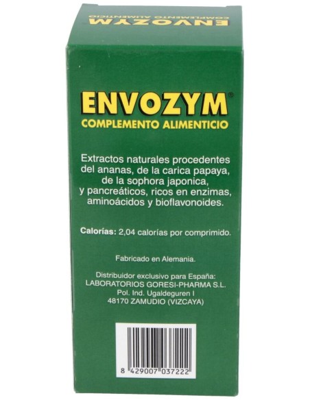 Envozym  Complemento Alimenticio  500  Comprimidos Goresi-Pharma