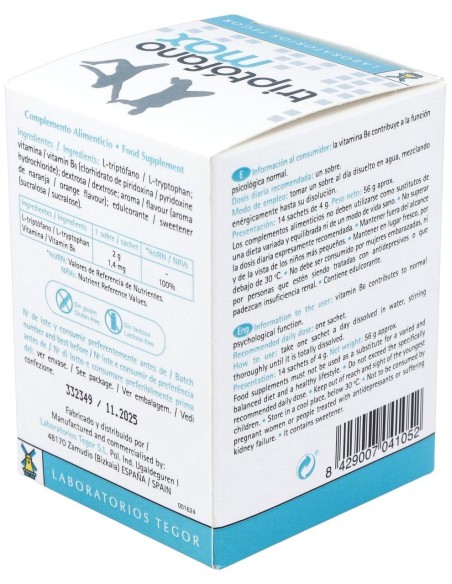 Triptofano Max 14 Sobres de Tegor