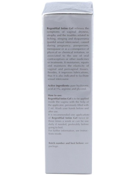 Regenhial Intim Gel 2X24Ml. de Lavigor