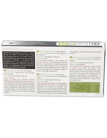 Bi Linea A Pro 40 Capsulas de Tegor