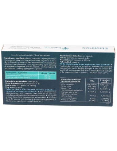 Elastinex 20 Cápsulas de Lavigor