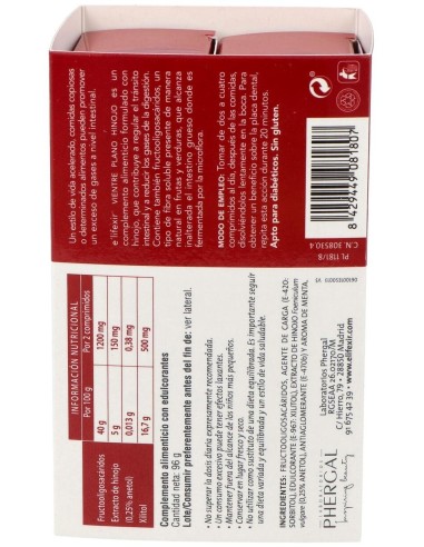 Elifexir Salud 2X1 Vientre Plano Hinojo 32+32Comp. de Elifexir