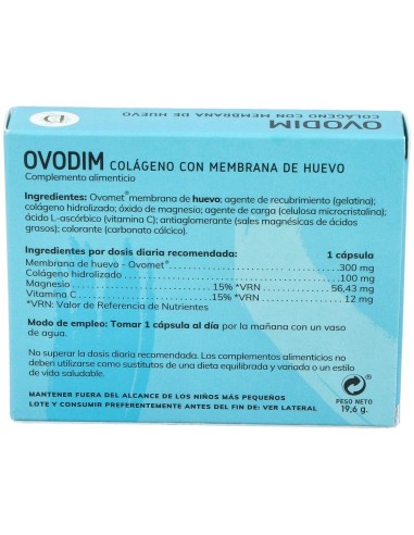 Ovodim Colageno Con Ovomet 30Cap. de Dimefar
