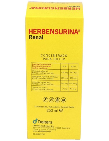 Herbensurina Concentrado Para Diluir 250Ml. de Deiters