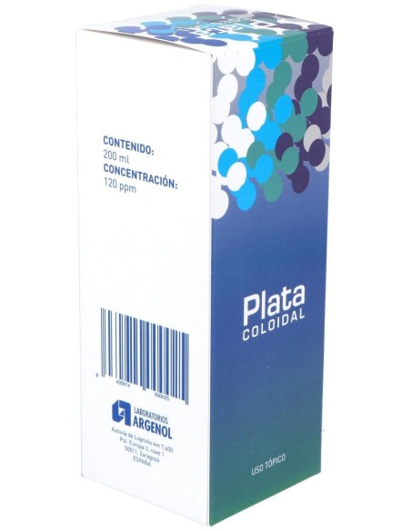 Plata Coloidal 120Ppm 200Ml. de Argenol