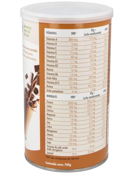 Batido Control De Peso Sabor Chocolate 700Gr. de Ghf