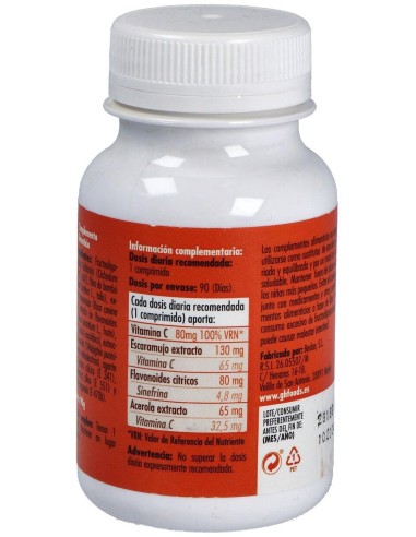 Vitamina C complex natural 1 g 90 comprimidos GHF