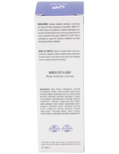 Skin10 Eye K-Light 10Ml. de Medichy Model
